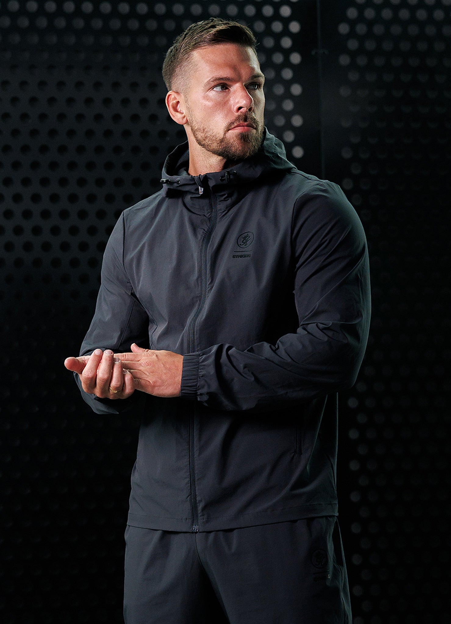 Gym King Aventus Woven Tracksuit - Dark Pewter