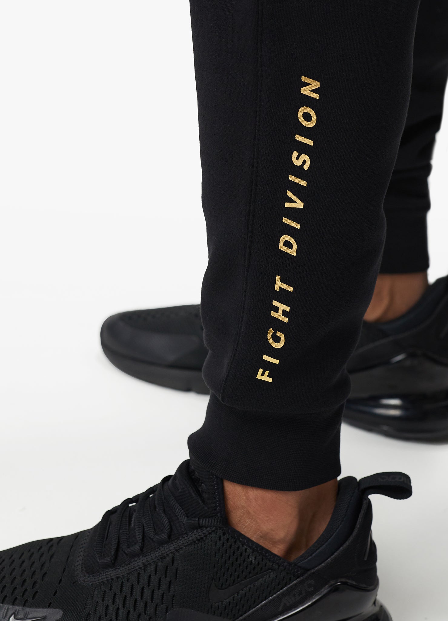 Gym King Fight Division Fleece Jogger - Black/Gold S