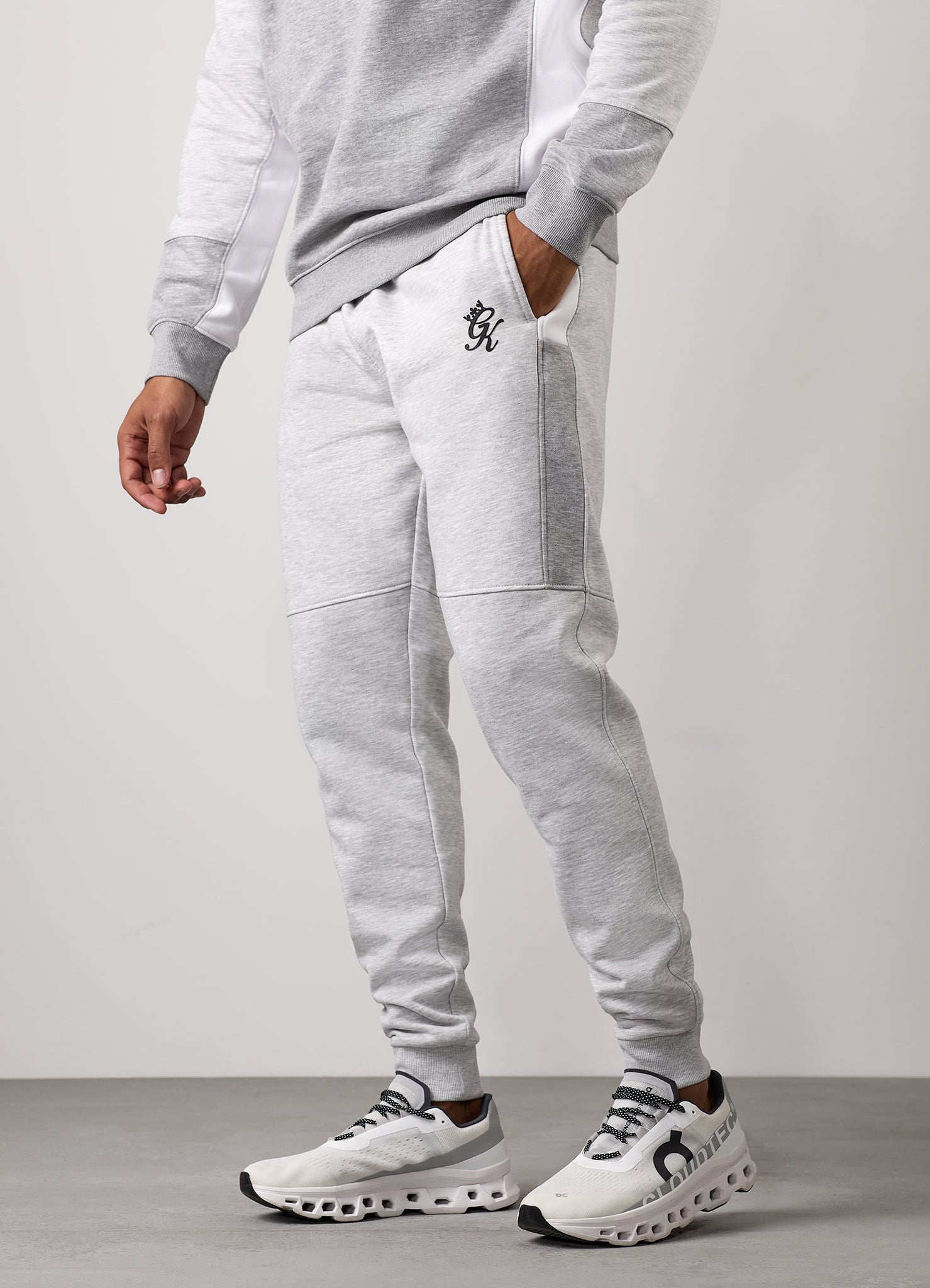 Gym King Minefield Fleece Jogger - Grey Marl Xxl